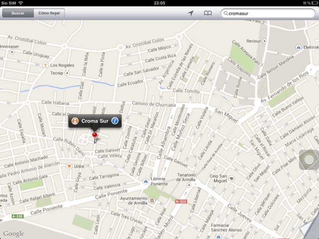 Plano situacion de Cromasur.